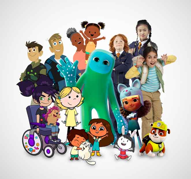 TVO Kids show characters waving hello